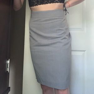 Grey Jcrew pencil skirt